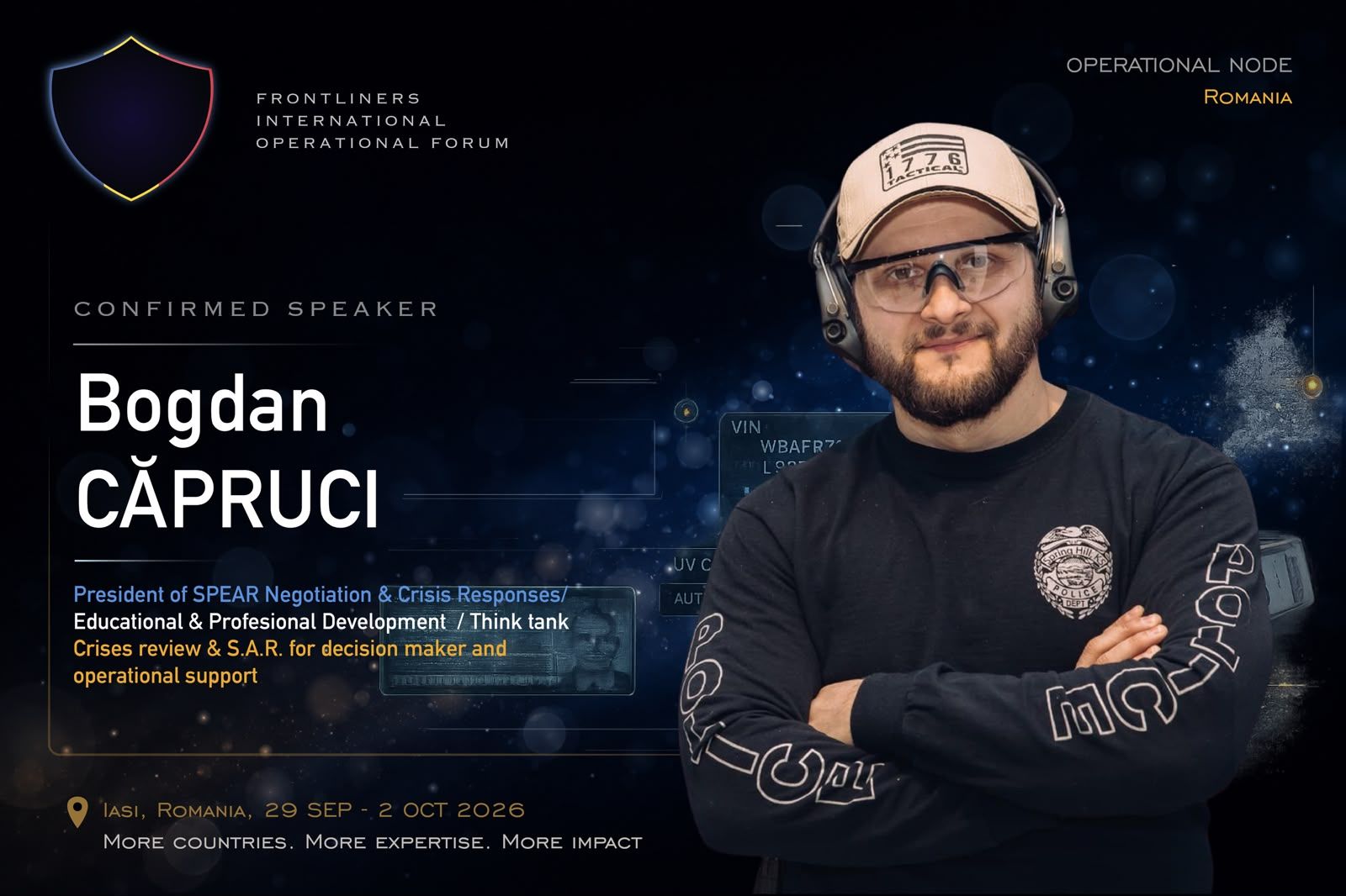 SPEAR – Negotiation & Crisis Response la FRONTLINERS 2026